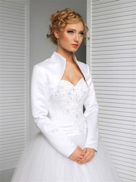 jacket or wrap with short wedding dress